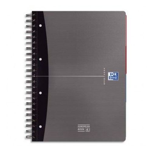 Oxford - Cahier Reliure Spirale 24,5 X 30 Cm - Couverture Rigide - Petits Carreaux -  240 Pages