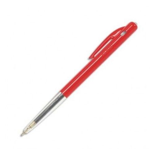 Bic Stylo À Bille Pointe Moyenne Rétractable Encre Rouge Corps Plastique Couleur M10
