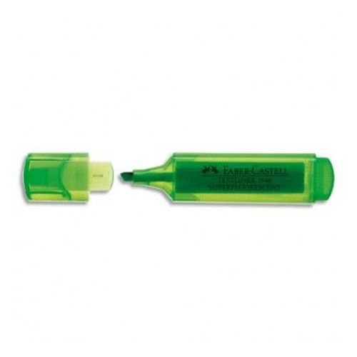 Faber Castell Surligneur Textliner 1546, Pointe Feutre Biseautée, Coloris Vert