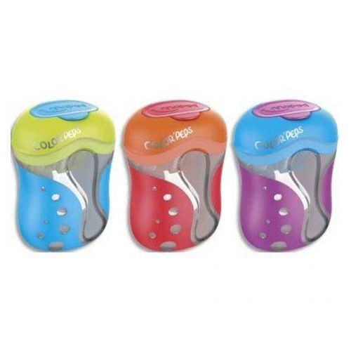 Maped Taille-Crayons Color Peps 2 Usages Avec Réserve - Coloris Assortis