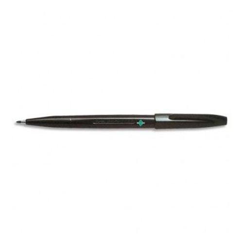 Pentel Stylo Feutre Pointe En Nylon Largeur De Trait 0,8 Mm Encre Noire Sign Pen S520
