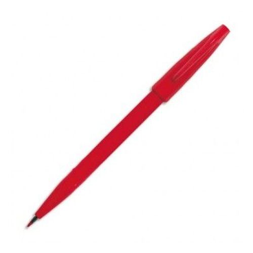 Pentel Stylo Feutre Pointe En Nylon Largeur De Trait 0,8 Mm Encre Rouge Sign Pen S520