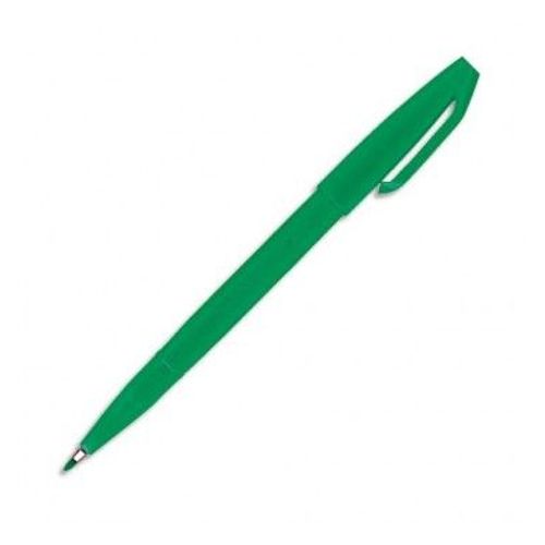 Pentel Stylo Feutre Pointe En Nylon Largeur De Trait 0,8 Mm Encre Verte Sign Pen S520