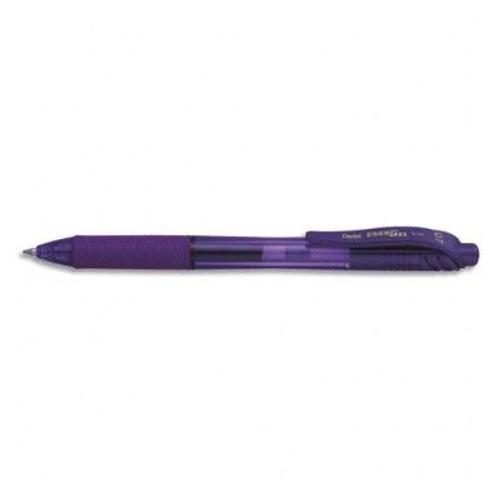 Pentel Roller Rétractable Energel X Pointe Moyenne Violet