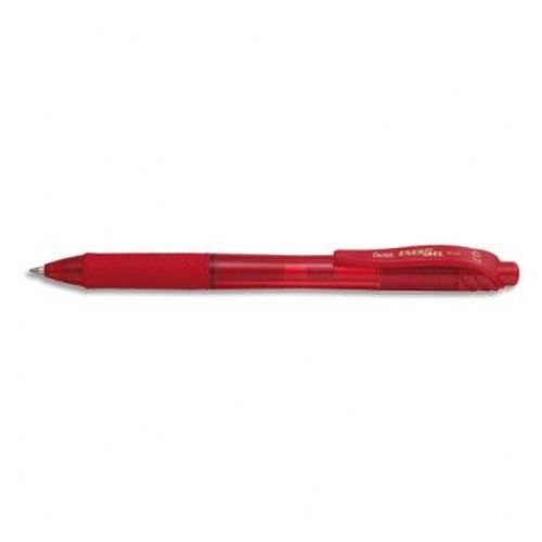 Pentel Roller Rétractable Energel X Pointe Moyenne Rouge
