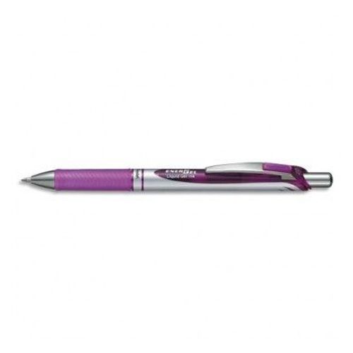 Pentel Roller Energel Rétractable Pointe Moyenne Coloris Violet Bl77-V