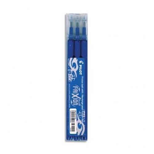 Pilot Pochette De 3 Recharges Pour Roller Frixion Ball Pointe Moyenne (0,7 Mm). Encre Bleu