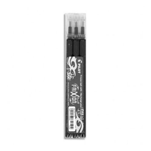 Pilot Pochette De 3 Recharges Pour Roller Frixion Ball Pointe Moyenne (0,7 Mm). Encre Noir