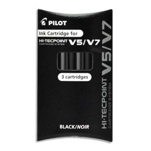 Pilot Pochette De 3 Recharges Pour V5/V7 Begreen Encre Noire