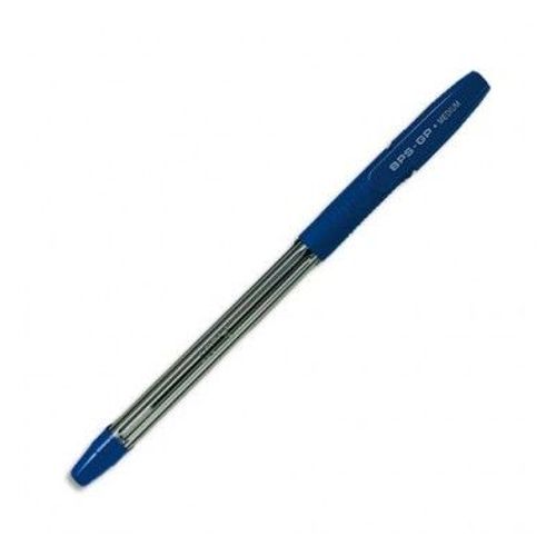 Pilot Stylo À Bille Pointe Moyenne Encre Bleue Corps Transparent Avec Grip Antidérapant + Capuchon Bps-Gp