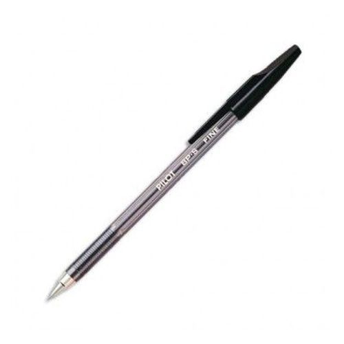 Pilot Stylo À Bille Rechargeable Pointe Fine Encre Noire Corps Plastique Cristal Avec Capuchon Bp-Sf
