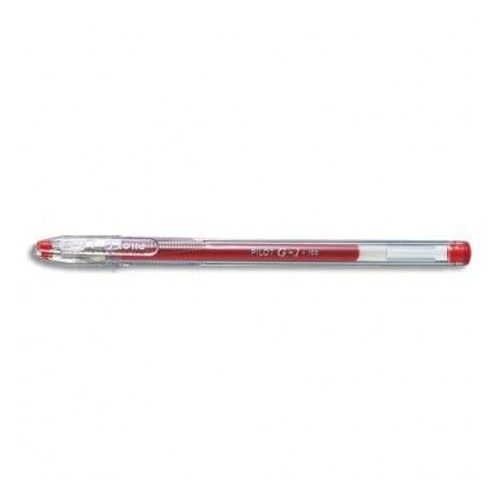 Pilot Stylo À Bille Pointe Fine Encre Gel Rouge Corps Plastique Et Capuchon G1 05