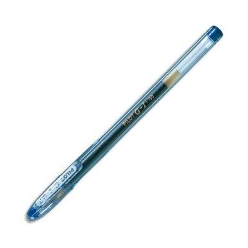 Pilot Stylo À Bille Pointe Moyenne Encre Gel Bleue Corps Plastique Et Capuchon G1 07