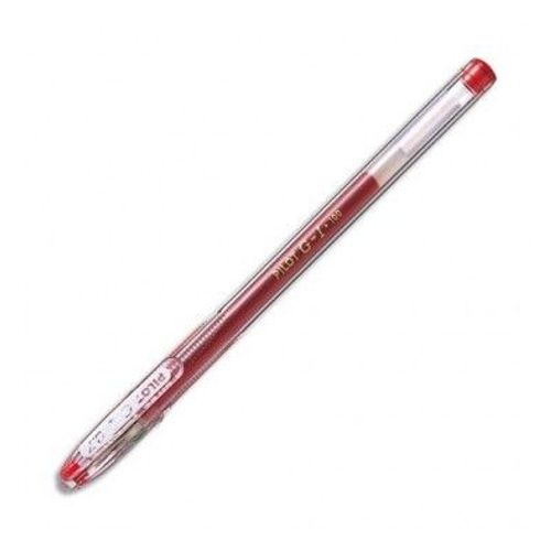 Pilot Stylo À Bille Pointe Moyenne Encre Gel Rouge Corps Plastique Et Capuchon G1 07