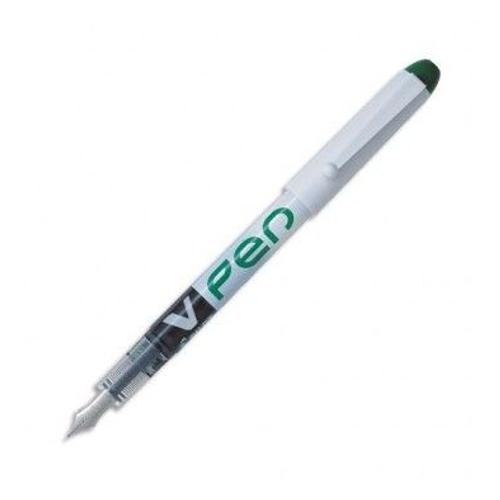 Pilot Stylo À Plume Jetable Largeur De Trait 0,4 Mm Encre Liquide Verte V-Pen