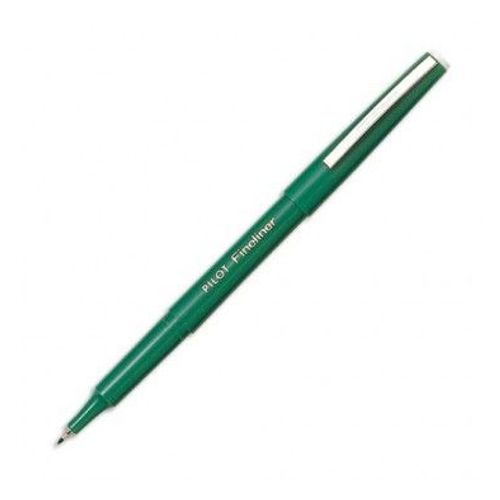 Pilot Stylo Feutre Pointe Fine Baguée Métal Encre Verte Corps Plastique Couleur Fineliner