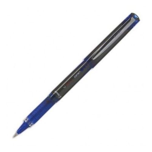 Pilot Stylo Roller Pointe Métal 1 Mm Encre Liquide Bleue + Régulateur De Débit V-Ball Grip