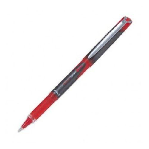 Pilot Stylo Roller Pointe Métal 1 Mm Encre Liquide Rouge + Régulateur De Débit V-Ball Grip