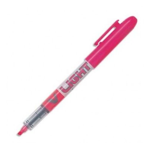 Pilot Surligneur De Poche Pointe Biseautée Encre Liquide Coloris Rose V-Light