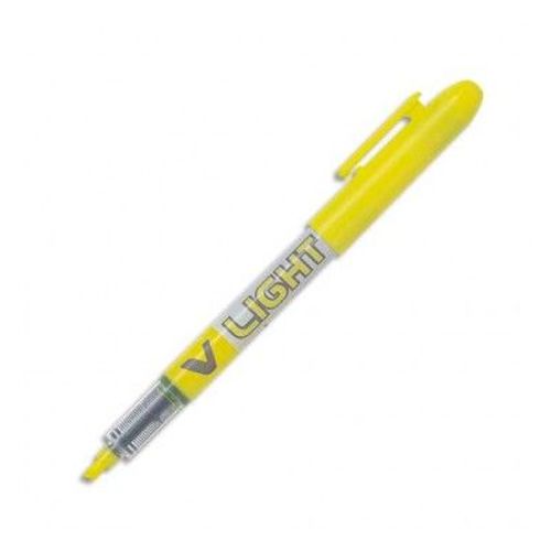 Pilot Surligneur De Poche Pointe Biseautée Encre Liquide Coloris Jaune V-Light