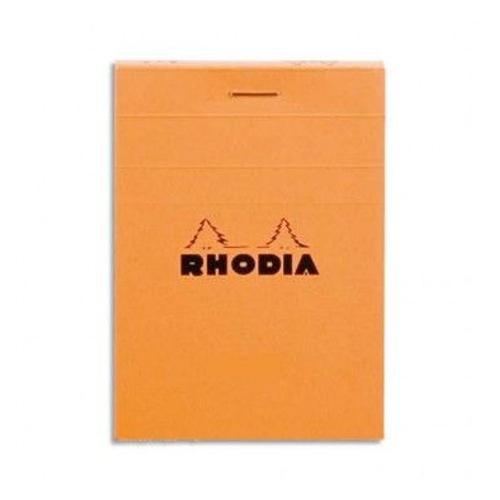 Rhodia Bloc De Direction Couverture Orange 80 Feuilles (160 Pages) Format 8.5 X 12 Cm Réglure 5x5