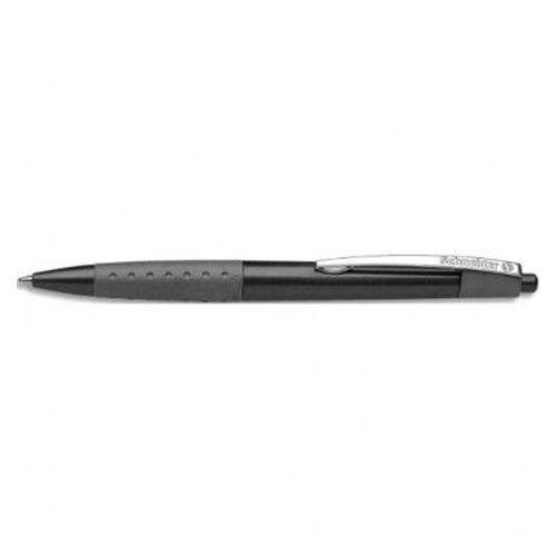 Schneider Stylo Bille Rétractable Loox Avec Grip Caoutchouc Et Clip En Métal. Encre Noire