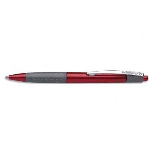 Schneider Stylo Bille Rétractable Loox Avec Grip Caoutchouc Et Clip En Métal. Encre Rouge
