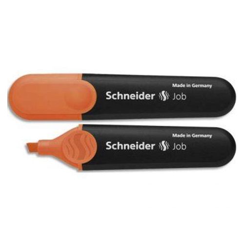 Schneider Surligneur Job 150 (Rechargeable) Pointe Biseautée, Encre Orange
