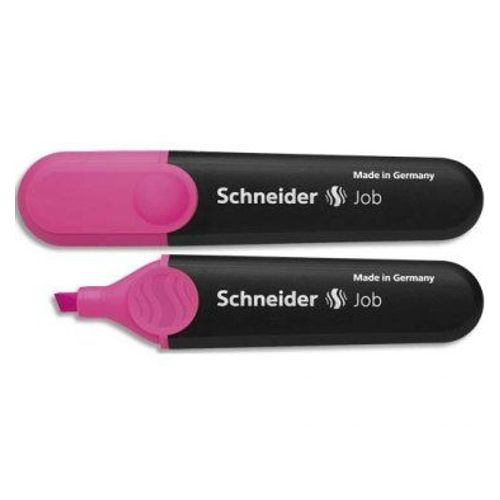 Schneider Surligneur Job 150 (Rechargeable) Pointe Biseautée, Encre Rose