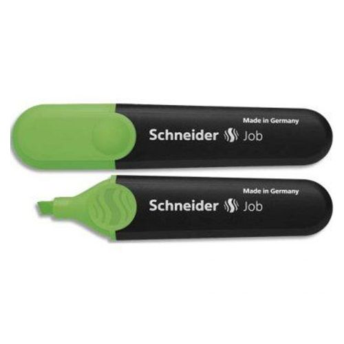 Schneider Surligneur Job 150 (Rechargeable) Pointe Biseautée, Encre Verte
