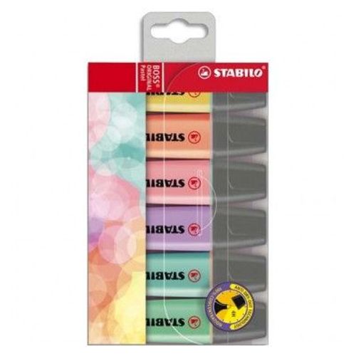 Stabilo Pochette De 6 Surligneurs Pastel Boss. Pointe Biseautée