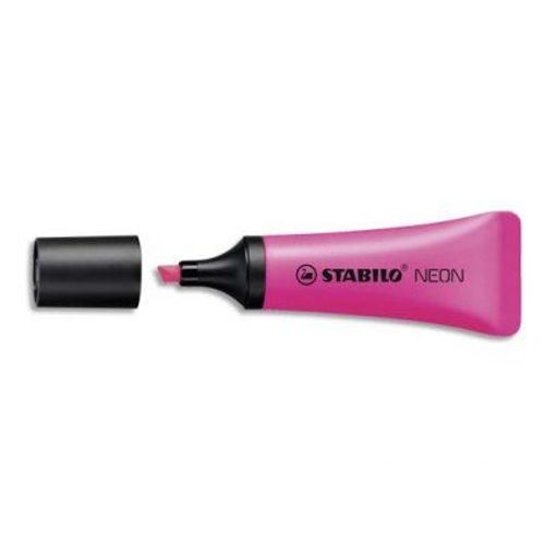 Stabilo Surligneur Tampon Boss Neon Magenta, Pointe Biseautée, Encre À Base D'eau