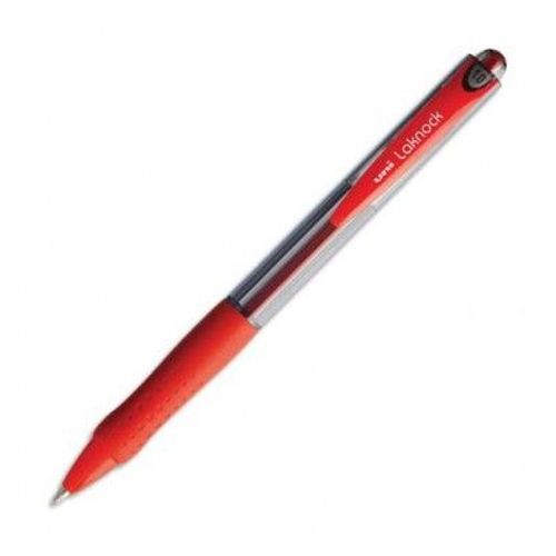 Uniball Stylo À Bille Rechargeable Pointe Moyenne Rétractable Encre Rouge Corps Avec Grip Laknock