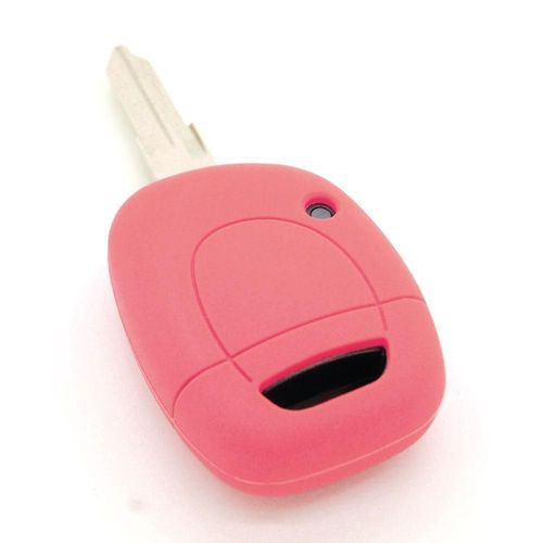Housse De Clé En Silicone Pour Renault Clio Kangoo Master Twingo - Rouge Blanc