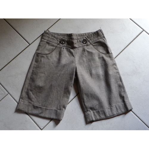 Short Zara Coton Marron