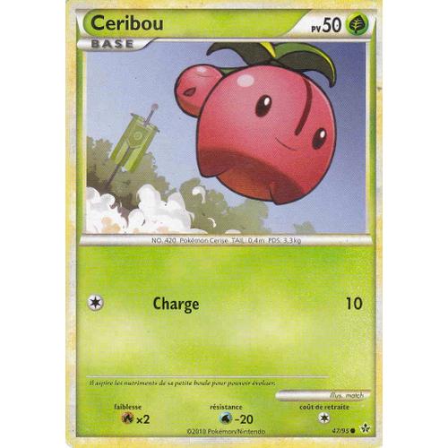 Ceribou 47/95 - Heartgold Soulsilver : Déchaînement - Carte Française Commune