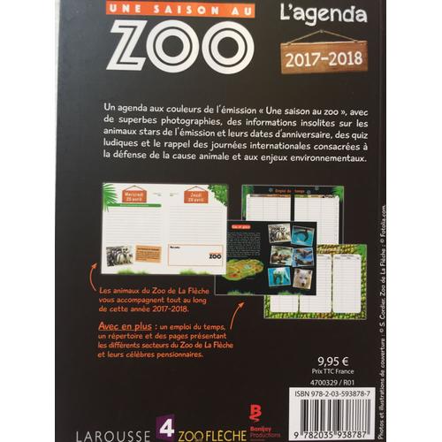 UNE SAISON AU ZOO - Agenda scolaire 2023-2024