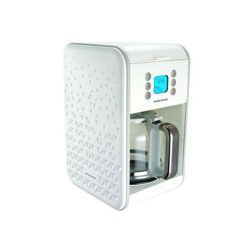 Morphy Richards Prism M163001EE - Cafetière - 12 tasses - blanc