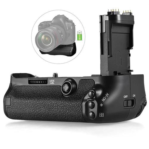 2X QUMOX LP-E6 BG-E20 Support de poignée de batterie verticale pour Canon EOS 5D Mark IV 