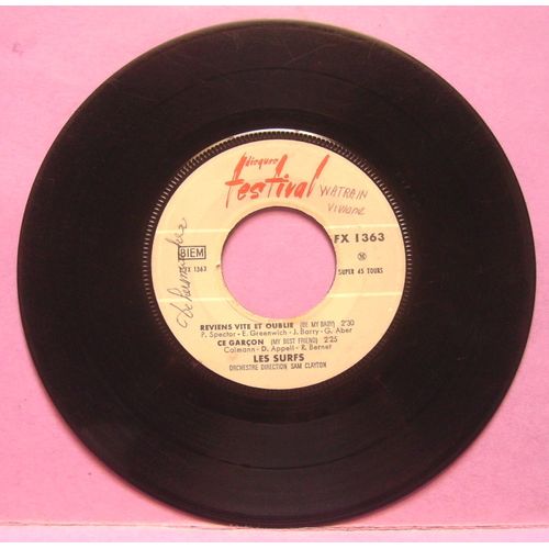 Les Surfs - Dum Dum Dee Dum / Pas Si Simple Que Ça / Reviens Vite Et Oublie / Ce Garçon - Sans Pochette