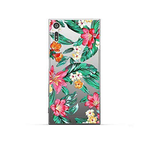 Coque Sony Xperia Xz , Xzs Souple Transparente Et Résistante Anti Choc Avec Impression De Qualité ( Fleurs )