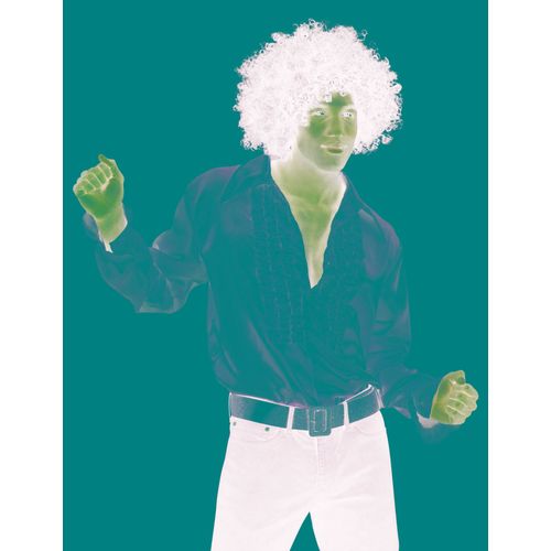Chemise Disco Blanche Homme Xxl