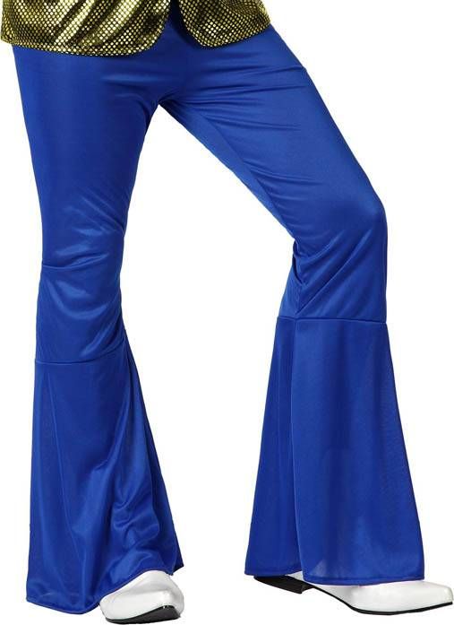 Pantalon Disco Homme Bleu Foncé Xs / S