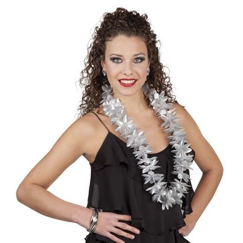 Collier Fleurs Argentées - 61320 - Taille Unique - Port 0¿
