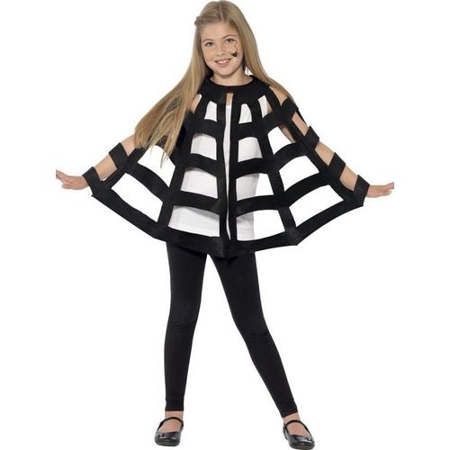 Cape Araignée Noire Enfant Halloween - 76866 - Taille Unique - Port 0¿
