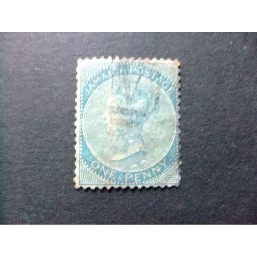 Jamaica 1860 - 63 La Reine Victoria Yvert N 1 Fu Wmk Ananas