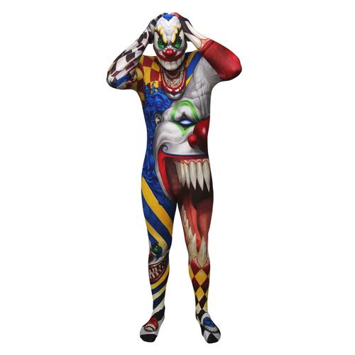 Déguisement Clown Effrayant Adulte Morphsuits L - 1,60m À 1,80m