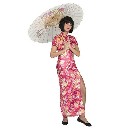 Déguisement Japonaise Rose Fleurie Femme Medium
