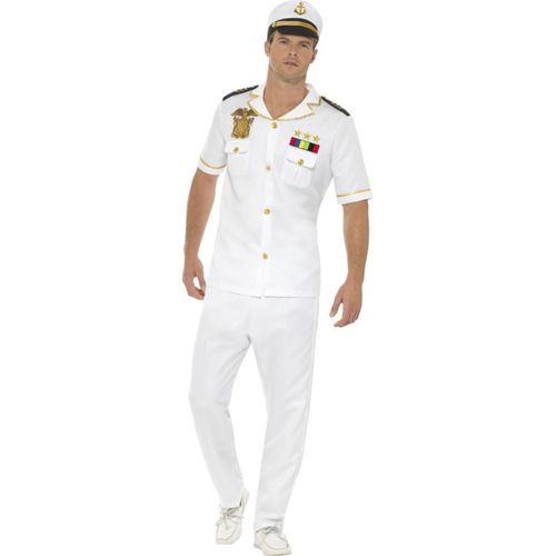 Déguisement Capitaine Blanc Homme Medium