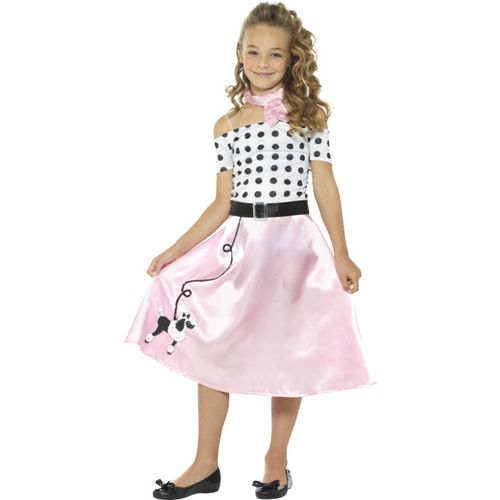 Déguisement Miss Girly Années 50 Fille 7 À 9 Ans